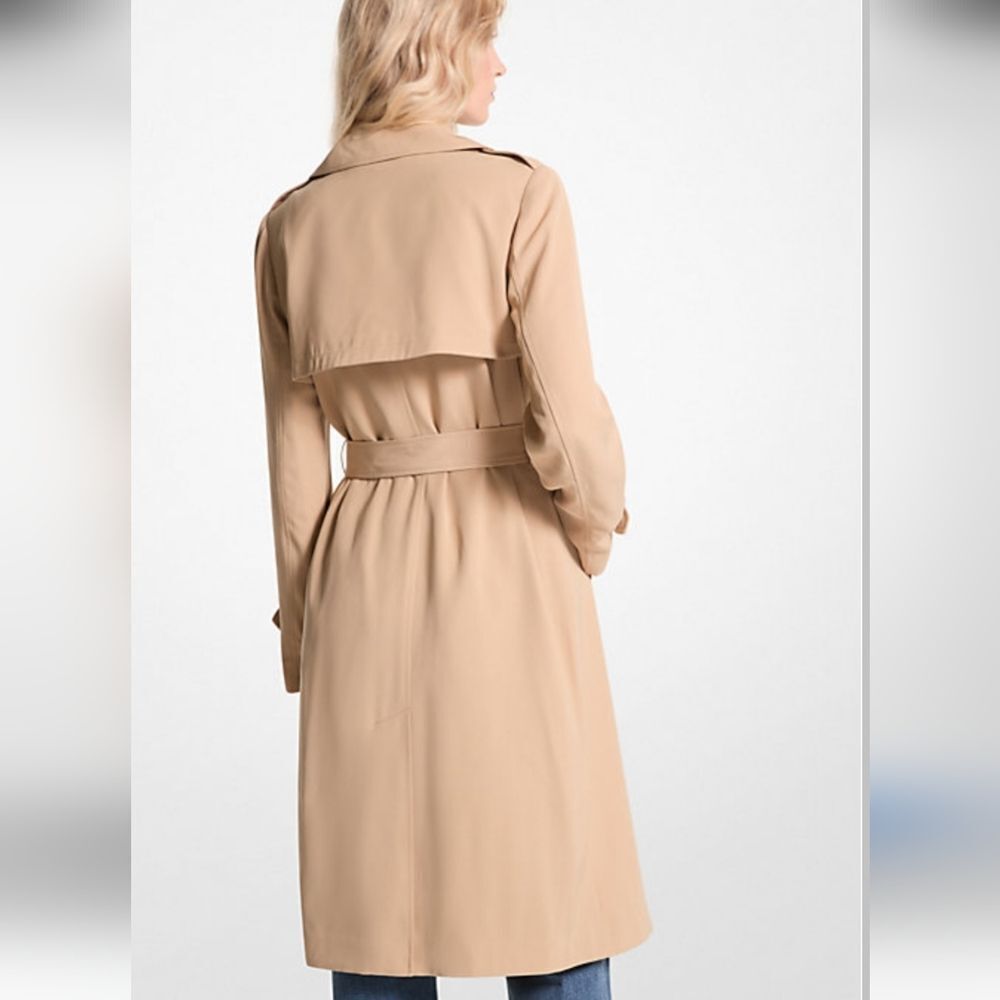 Elegant Tan Trench Dress